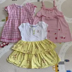 ミキハウス チュニック ワンピース 夏服　まとめ売り90