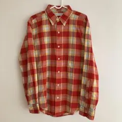 試着のみ　チャオパニック　好配色チェック柄 長袖シャツ 薄手