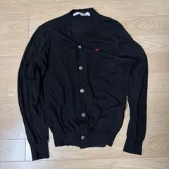 PLAY COMME des GARÇONS カーディガン 黒 M ハート