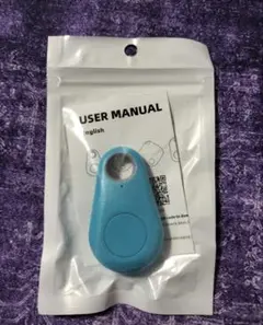 【新品】GPSトラッカー 携帯用紛失防止タグ　スマートタグ スカイブルー