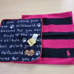 ポロ・ラルフ・ローレン 犬柄 タオルハンカチ２枚