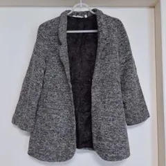 美品✨️Soft Surroundings 杢グレー ミドル丈 コーディガン XS