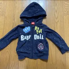 BABY DOLL フード付きジップパーカー 80cm ネイビー