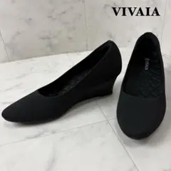 VIVAIA フラットシューズ 37.5 紺 - メルカリ