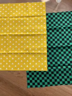 ハギレ はぎれ 布  生地 ハンドメイド 和柄 鬼滅の刃 市松 鱗