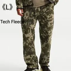 [新品] NIKE ナイキ テックフリース オープンヘム パンツ カモ柄 L