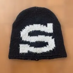 りんせん着用‼️ Stussy ビーニー ニット帽 Sロゴ y2k ストリートのサムネイル