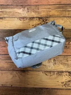 美品】CROCODILE クロコダイル ショルダーバッグ グレー チェック柄のサムネイル
