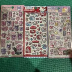 ハローキティ　クロミ　立体シール