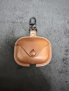 AirPods pro用合皮ケース　ブラウン