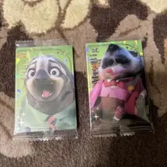 ズートピア メタリックカード フラッシュ＆ミスター・ビッグ