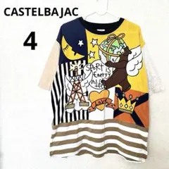 カステルバジャック半袖総柄Tシャツ ビッグプリント 4 大きいサイズ　XL LLのサムネイル