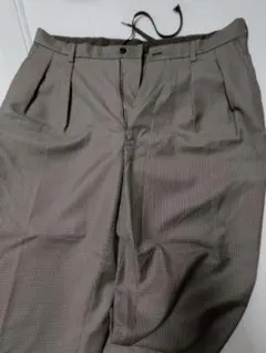 1回着☆ユナイテッドアローズブラウンチェック スラックス☆サイズＬ