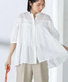 新品☆HEAVENLY ヘブンリー☆フリル ネック 2WAY シアー ブラウス
