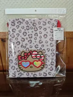 【新品未開封】ハローキティ　日焼けキティ　ヒョウ柄キティ　巾着　Sサイズ