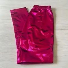 ☘️ ダンス パンツ キッズ ダンス衣装 150㎝　ローズレッド　ロングパンツ