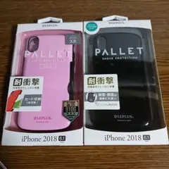 iPhone XR用 耐衝撃ハイブリッドケース ２点セット