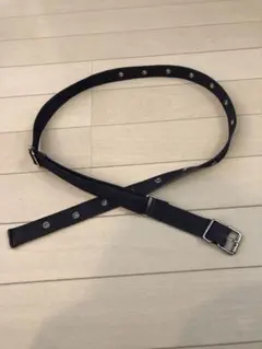 WORLD WIDE LOVE ! ベルト　ネイビー　布製　中古