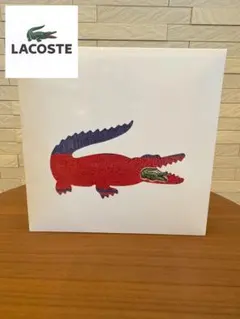 【新品未開封】LACOSTE ラコステ タオルハンカチ レッド ネイビー