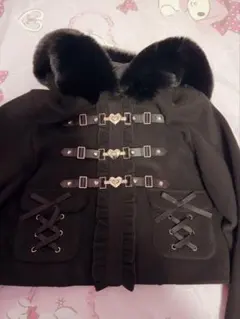 ROJITA ロジータ ハートバックルショートコート ブラック