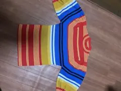 新品、未使用SLY ボーダー　パフスリーブ　ニット　半袖