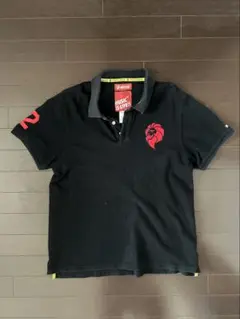 NESTA BRAND 黒 ポロシャツ ライオンロゴ