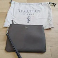 Serapian レザー クラッチバッグ