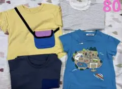 ☆familiar 他 半袖トップス 4着セット☆80のサムネイル