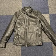 vintage レザージャケット　本革オールレザー　豚革