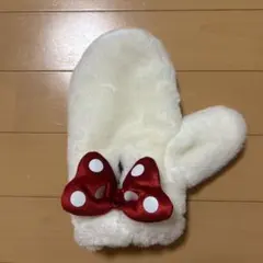 ミニーマウス　フワフワミトン　左手