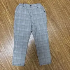 Bebe チェック柄ウエストゴムパンツ