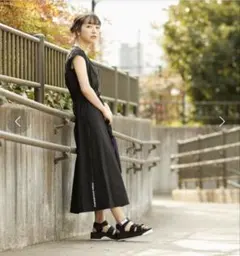 THOUSAND MILE ロングワンピース ネイビー チェックタイムセール