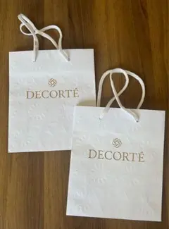DECORTÉ エンボス加工ショップ袋 2枚セット