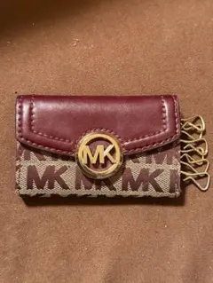 M*a様 Michael Kors キーケース ワインレッド