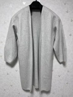 MOUSSY レディース　ロング　ニット　カーディガン　　グレー