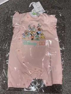 Disney 100周年記念ロンパース ピンク