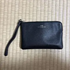 コーチ COACH ポーチ 小物入れ　レザー　ブラック　F58032