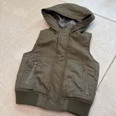 COMME CA ISM 中綿ベスト 110A オリーブ