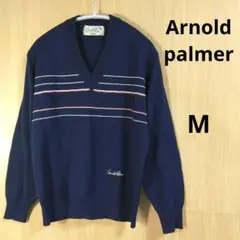 Arnold palmer✨ネイビー Vネック セーター M