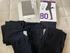 Tabio & Daiz ブラックレギンス M〜Lサイズ 6枚セット