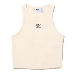 adidas Originals リブ タンクトップ 白 Sサイズ