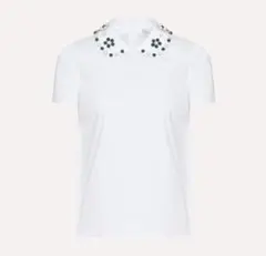 【新品】ビジュー付きホワイト半袖シャツ REDVALENTINO 36サイズのサムネイル
