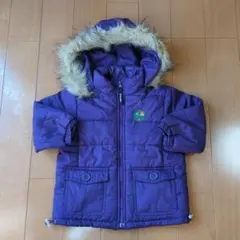 3can4on紫色ファー付きジャケット 90cm