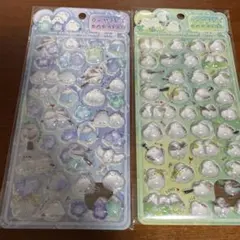 ダイヤモンドポップシール シマエナガ風　2枚セット