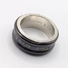 TIFFANY ティファニー 指輪 1837 ナローリング ブラックチタン - メルカリ