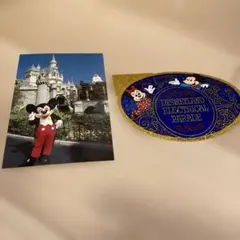 ミッキーマウス　ポストカード.ステッカー　レトロ