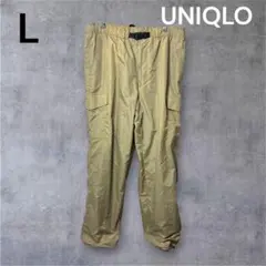 UNIQLO ユニクロ カーキ L カーゴパンツ ウエストゴム アウトドア 定番のサムネイル