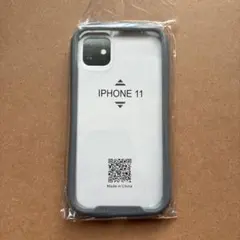 iPhone 11 透明ケース グレー　iFace風！