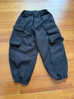 【GU】カーゴパンツ ブラック 120