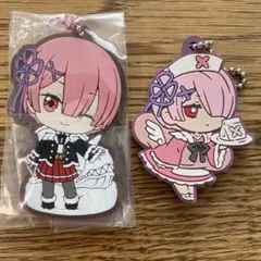 リゼロ　ラム　ラバーストラップ　2個セット　Re:ゼロから始める異世界生活